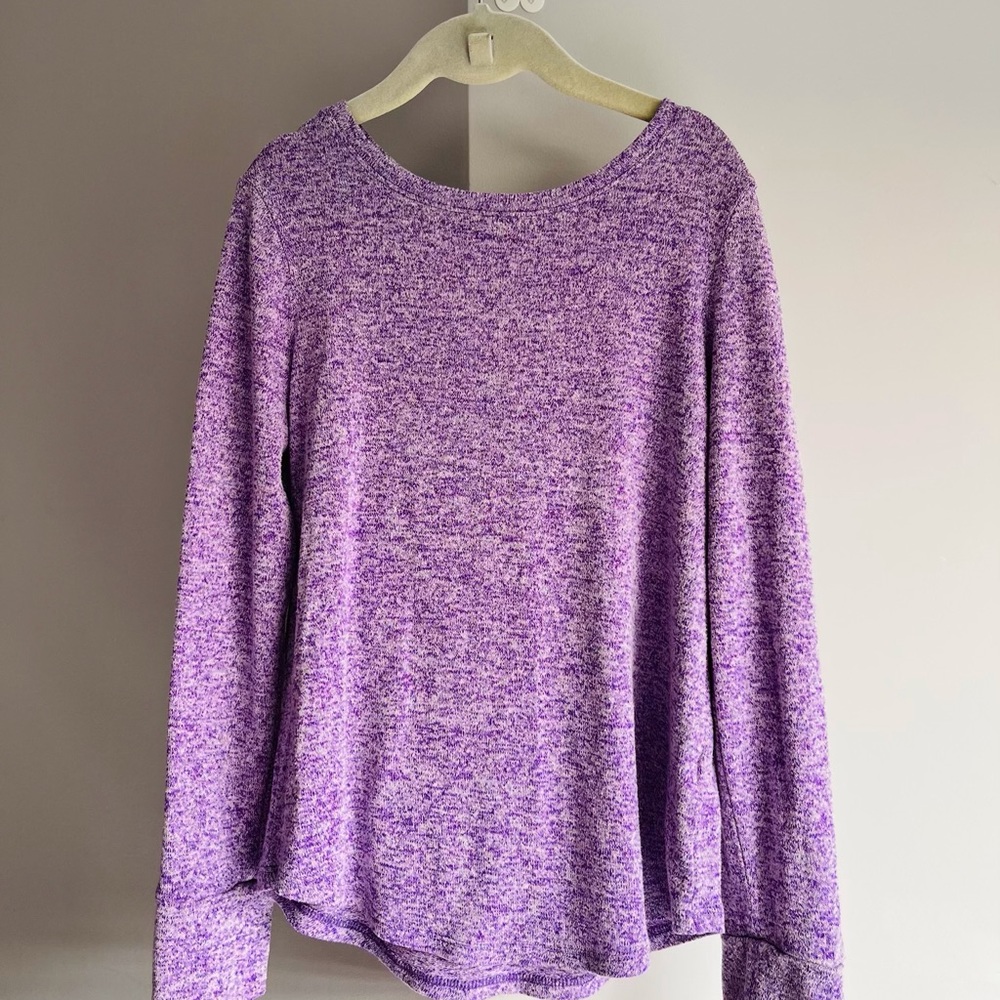 Justice girls purple long sleeve shirt